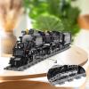 Chunbrommisam Steam Model Train Building Blocks, Build The Train Building Bricks Set, Large Locomotives Display Toy with Train Tracks,Top Present for Train Lovers (1608 Pcs) view 3
