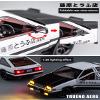 120 Black-White AE86 Alloy Japan Car Model Trueno Metal Diecast Pull Back Supercar for Boys view 4