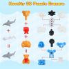 Kleeblatt 40Pcs Animal Erasers Desk Pets for Kids Assembled Eraser 3D Puzzle Erasers Classroom Prizes,Class Pets,Party Favors view 3