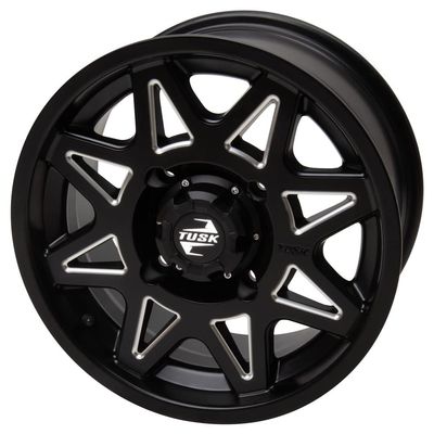 4/137 Tusk Tintic Wheel 15x7 4.0 + 3.0 Milled/Black For Can-Am Maverick X3 X RC Turbo RR 72 Inch 2020-2024