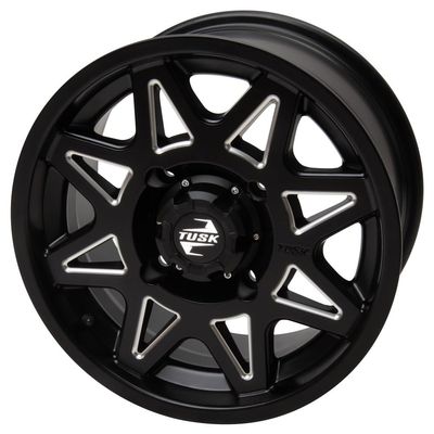 4/137 Tusk Tintic Wheel 14x7 4.0 + 3.0 Milled/Black For Can-Am Maverick X3 X RC Turbo RR 72 Inch 2020-2024