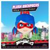 P.M.I. Miraculous Ladybug Plush School Backpack | 12-Inch-Tall Collectible | Playable Plush Backpack view 2