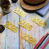 12 Pieces Glitter 2026 Centerpiece Sticks Gold Double Sided 2026 Graduation Party Sticks 2026 Floral Picks Table Centerpiece Topper for 2026 Graduation New Year Party Decoration Supplies,4.9x9.1" view 3