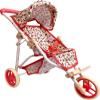 The New York Doll Collection Baby Doll Stroller for Dolls | Play Toy Toddlers 3 Year Old Girls Gift Push Pram Dolls, Babydoll Jogger Carriage (Quality Floral Print) view 1