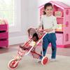 The New York Doll Collection Baby Doll Stroller for Dolls | Play Toy Toddlers 3 Year Old Girls Gift Push Pram Dolls, Babydoll Jogger Carriage (Quality Floral Print) view 3