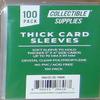Collectible Supplies Thick Card Soft Sleeves for Thicker Trading Cards (100 Count) view 1