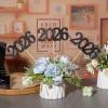12 Pieces Glitter 2026 Centerpiece Sticks Black Double Sided 2026 Graduation Party Sticks 2026 Floral Picks Table Centerpiece Topper for 2026 Graduation New Year Party Decoration Supplies,4.9x9.1" view 4
