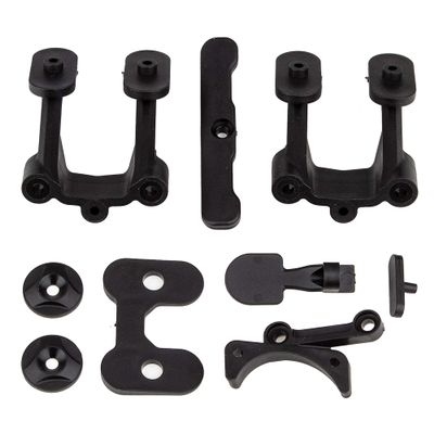 Team Associated RC10B74.2 Rear Body, Wing, Fan Mounts and Bumper, ASC92312