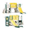 8 in 1 Toddler Slide Set, Kids Slide for Toddlers, Toddler Climber Slide PlaySet with Basketball Hoop,Outdoor Indoor Playground for Toddlers Upgraded view 1