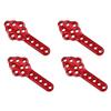 BAIJAC 4Pcs CNC Metal Shock Absorber Mount Adjust Height Angle Stand for RC Crawler Car Axial SCX10 90046 D90 D110 ( Color : Red ) view 1