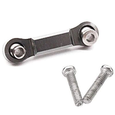 Servo Rudder Rod Metal Upgrade Rc Car Parts for Wltoys A959-B A969 A979 ( Color : Black )