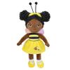 Black Baby Doll,Blacks Dolls African American Stuffed Toy,12 Rag Dolls for Girls Soft Gifts,Brown Doll Fairy Baby Toy plush toys for Christmas Birthday Party(SMALL-BLACK BEE) view 1