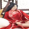 1/6 Scale Female Clothes,Female Ancient Nightgown Robe Clothing Han Costume for 12inch PH TBL JO Action Figure Body (Red) view 2