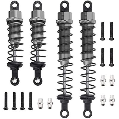 BAIJAC Metal Oil Filled Front&Rear Shock Absorber for 1/12 WLtoys 12428 12423 RC Car Crawler Upgrad Part ( Color : Titanium )