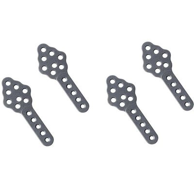 BAIJAC 4Pcs CNC Metal Shock Absorber Mount Adjust Height Angle Stand for RC Crawler Car Axial SCX10 90046 D90 D110 ( Color : Grey )