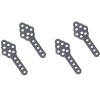 BAIJAC 4Pcs CNC Metal Shock Absorber Mount Adjust Height Angle Stand for RC Crawler Car Axial SCX10 90046 D90 D110 ( Color : Grey ) view 1