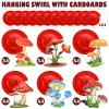 28 Pcs Mushroom Birthday Party Decorations Hanging Swirls Foil Balloons 31 x 21 Inch Air Floating Balloon Fairy Wonderland Party Supplies Forest Plant Theme Wall Decor for Boys Girls Birthday view 2