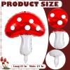 28 Pcs Mushroom Birthday Party Decorations Hanging Swirls Foil Balloons 31 x 21 Inch Air Floating Balloon Fairy Wonderland Party Supplies Forest Plant Theme Wall Decor for Boys Girls Birthday view 3