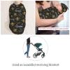 AuHomea Bee Newborn Swaddle Blanket with Beanie Set Soft Baby Sleep Sack Stretch Adjustable Swaddle Wraps Receiving Blankets view 4