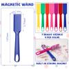 28 Pcs Magnetic Bingo Wand for Kids Educational Learning 8 Inch Rainbow Magnet Wand with Magnet Bar Magnet Sticks Science Experiment Tools for Preschool Learning Toys Classroom Bingo Games, 7 Colors view 2