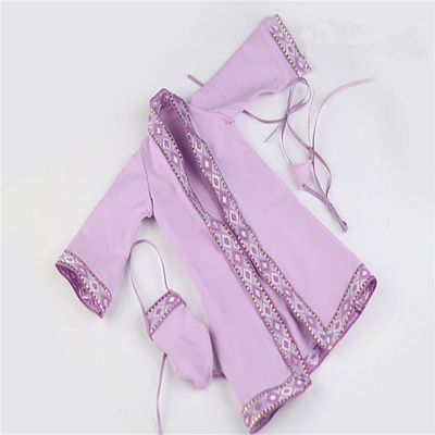 Fremego 1/6 Scale Female Clothes,Female Ancient Nightgown Robe Clothing Han Costume for 12inch PH TBL JO Action Figure Body (Purple)