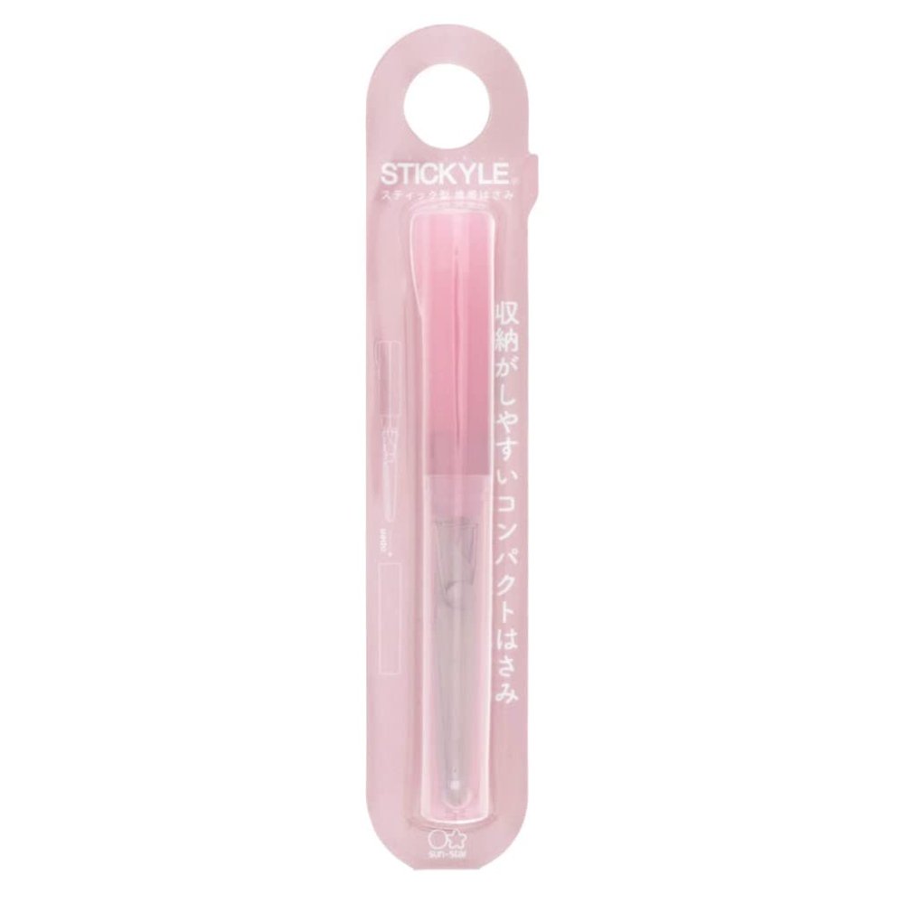 Sun-Star Stationery S3721019 Scissors, Portable, Clear Color, Pink