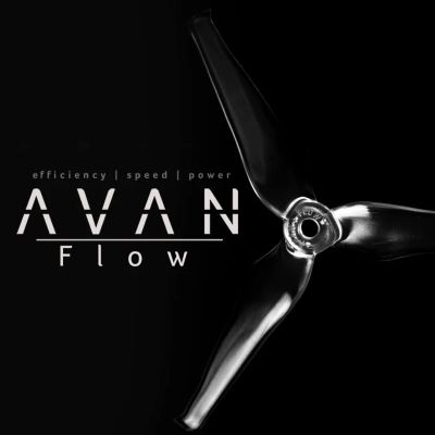 16pcs Avan 5 Inch 3-Blade Racing High Efficiency Propellers for Drones (8X CW / 8X CCW) (Black)