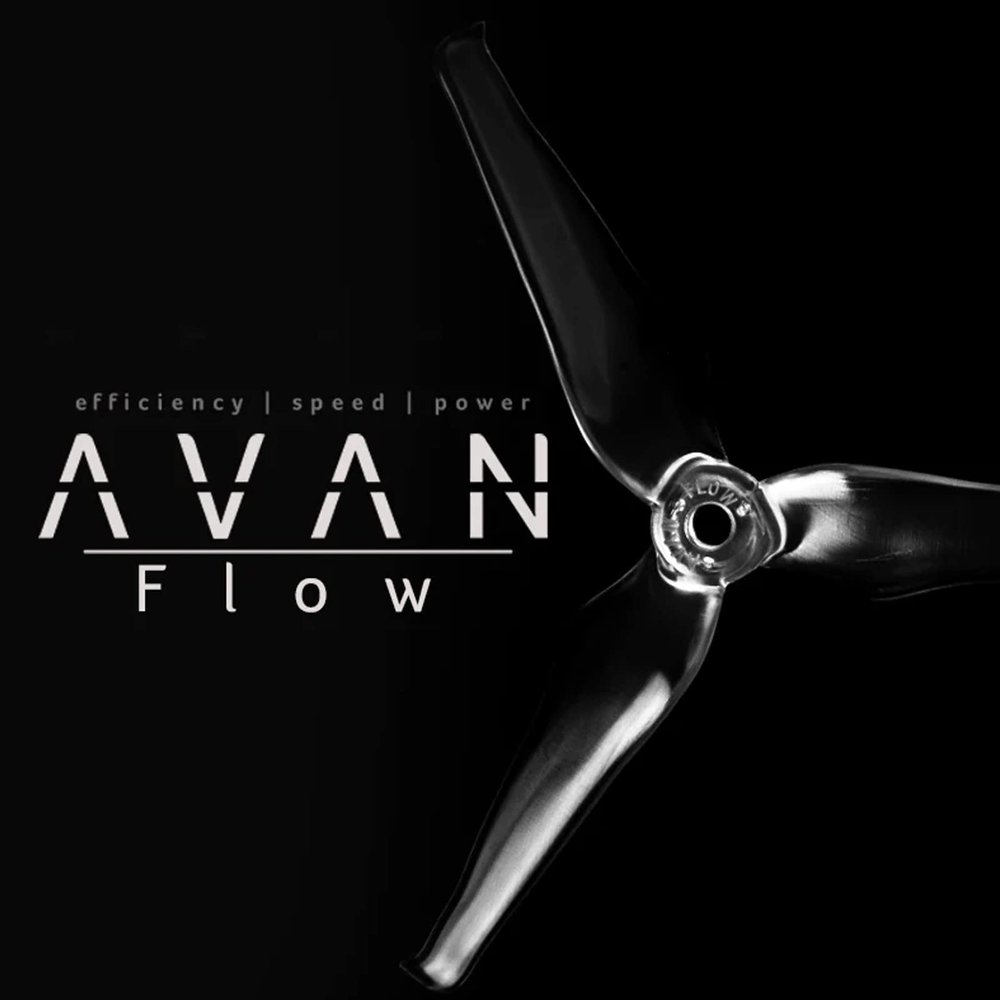 16pcs Avan 5 Inch 3-Blade Racing High Efficiency Propellers for Drones (8X CW / 8X CCW) (Black)