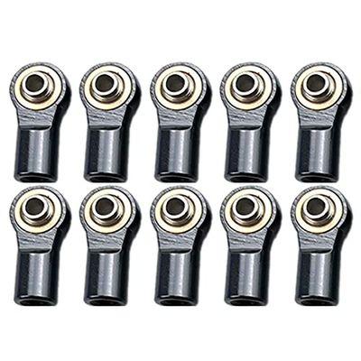10PCS Metal M4 Link Tie Rod End Ball Joint for 1/10 RC CAR AXIAL SCX10-II 90046 90047 TRX-4 F350 Rc01 D90 ( Color : As Shown )