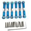 6Pcs Adjustable Metal Linkage Pull Rod Front /Rear Servo Link for Wltoys A949 A959 A969 A979 K929 RC Car Upgrade Spare ( Color : Blue ) view 1