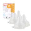 Pigeon Silicone Nipple (S) with Latch-On Line, Natural Feel, 1+ Months, 4 Counts view 1