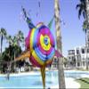 Huge 52 Inch Large Really Big Star Piata Mexicana - Giant Extra Large Pinata - Festive Rainbow Pinatas Party Decorations -Authentica Pinata for Kids Birthday Party, Dia de Los Muertos - Giant view 2