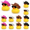 Cowboy Duck with Hat and Sunglasses Mini Duckies Toys for Birthday Swimming Party Gift Favor (Design A) view 1