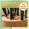 10Pcs Miniature Campfire Dollhouse Fire Ornament Decor Model Fire Model Handicraft Fake Fire Pretend Toy Resin Bonfire Model Miniature Decoration view 4