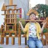 64 pcs Large Outdoor Carbonized Wooden Building Blocks Set for Kids Toddlers 3-12, Giant Carbonized Outside Wooden Blocks Playset for Kindergarten Yard, Jumbo Blocks (jumbo set 2#: 45 lbs (20.7 kg) view 3