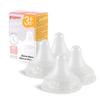 Pigeon Silicone Nipple (M) with Latch-On Line, Natural Feel, 3+ Months, 4 Counts view 1