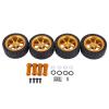 65mm Alloy Wheel Tire Tyre with Lengthened 12mm Combiner for Wltoys 144001 A959 A949 A969 A959B RC Car Parts ( Color : Blue ) view 2