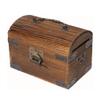 Wooden Piggy Bank Vintage Indestructible Money Banks Creative with Lock and Key Money Saving Box Birthday view 1