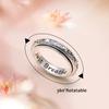 Ladytree Spinner Fidget Ring S925 Sterling Silver Lotus Flower Yoga Just Breathe Anxiety Worry Band Oxidized Stress Relieving Boredom ADHD Autism Rings for Women Men,Size 8 view 2