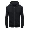 Maiyifu-GJ Men's Full Zip Long Sleeve Hoodies Lightweight Slim Fit Solid Color Hoodie Hooded Sweatshirt With Kanga Pocket (Black,Small) view 1