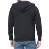 Maiyifu-GJ Men's Full Zip Long Sleeve Hoodies Lightweight Slim Fit Solid Color Hoodie Hooded Sweatshirt With Kanga Pocket (Black,Small) view 3