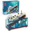 PYPIBAWLY Titanic Sink and Break in Half Toy Building Blocks Set, Titanic Toys for Kids, Titanic Cruise Ship Model Toy, Titanic Model Ship Kit, Boat Bricks Kit 247 PCs view 1