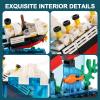 PYPIBAWLY Titanic Sink and Break in Half Toy Building Blocks Set, Titanic Toys for Kids, Titanic Cruise Ship Model Toy, Titanic Model Ship Kit, Boat Bricks Kit 247 PCs view 4