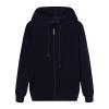 Maiyifu-GJ Men Full Zip Long Sleeve Hoodies Fleece Slim Fit Solid Color Hoodie Winter Warm Hooded Sweatshirt With Kanga Pocket (Dark Blue,Medium) view 1