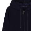 Maiyifu-GJ Men Full Zip Long Sleeve Hoodies Fleece Slim Fit Solid Color Hoodie Winter Warm Hooded Sweatshirt With Kanga Pocket (Dark Blue,Medium) view 3