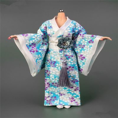1/6 Scale Female Clothes, Japanese Kimono Bathrobe Dress Costume Clothing for 12inch PH TBL JO Action Figure Body (D-Long Version)