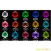 Bescon Crystal Clear (Unpainted) Sharp Edge DND Dice Set of 7, Razor Edged Polyhedral D&D Dice Set for Dungeons and Dragons Role Playing Games, Tangerine Color view 4
