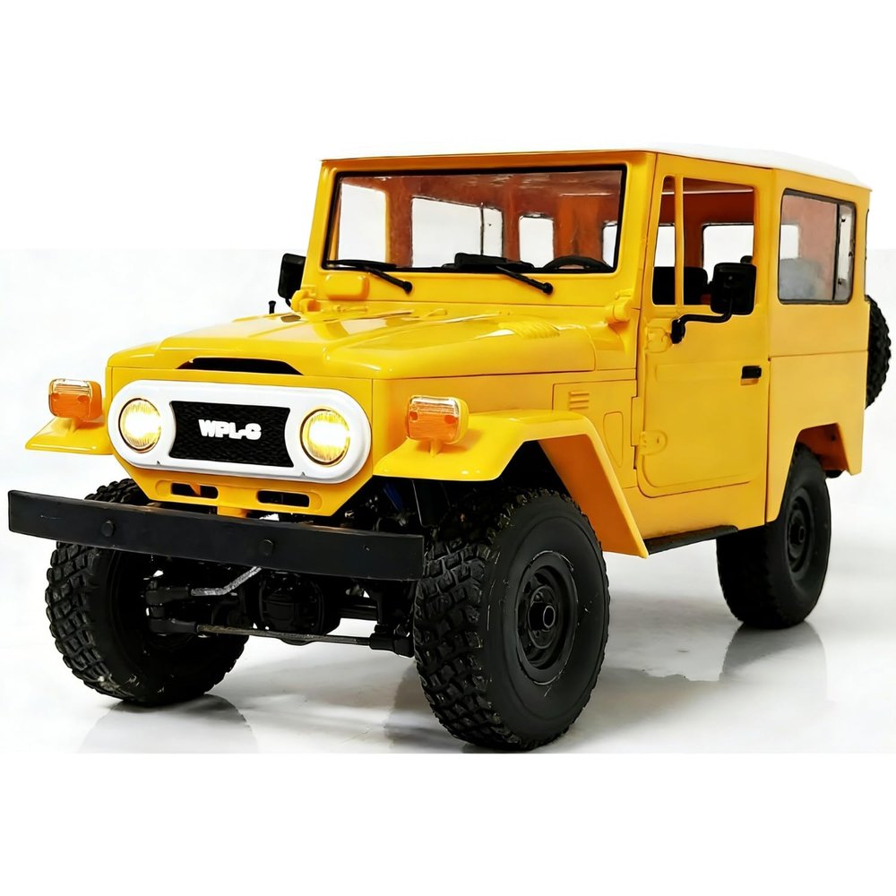 YIKESHU RC Truck, RC Rock Crawler 4x4 WPL C34 RTR Mudding Remote Control Truck 2.4Ghz 1/16 RC Crawler All Terrain Car, Full Scale Off Road RC Cars Realistic Vehicle Hobby RTR RC Trucks for Adult