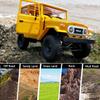 YIKESHU RC Truck, RC Rock Crawler 4x4 WPL C34 RTR Mudding Remote Control Truck 2.4Ghz 1/16 RC Crawler All Terrain Car, Full Scale Off Road RC Cars Realistic Vehicle Hobby RTR RC Trucks for Adult view 4
