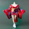 Fremego 1/6 Scale Female Clothes, Japanese Kimono Bathrobe Dress Costume Clothing for 12inch PH TBL JO Action Figure Body (C-Short Version) view 1
